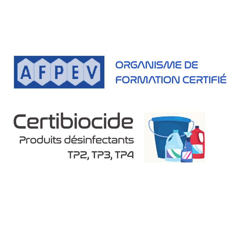 Formation Certibiocide : Produits désinfectants